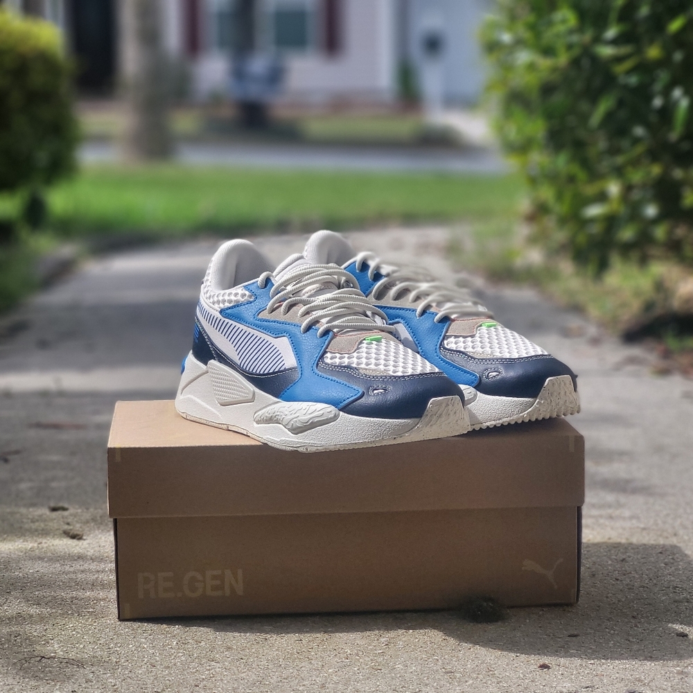 Reebok Blue and White Sneakers Sold